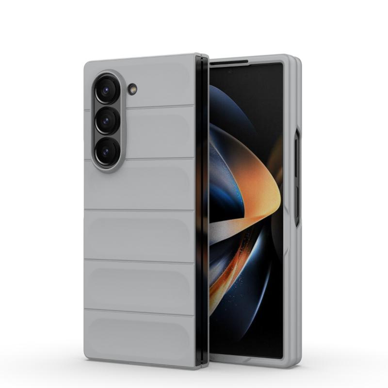 Чехол для Samsung Galaxy Z Fold6 Fold 6, задняя крышка, чехол для телефона, мягкий жидкий силикон, противоударный противоударный защитный чехол, чехлы