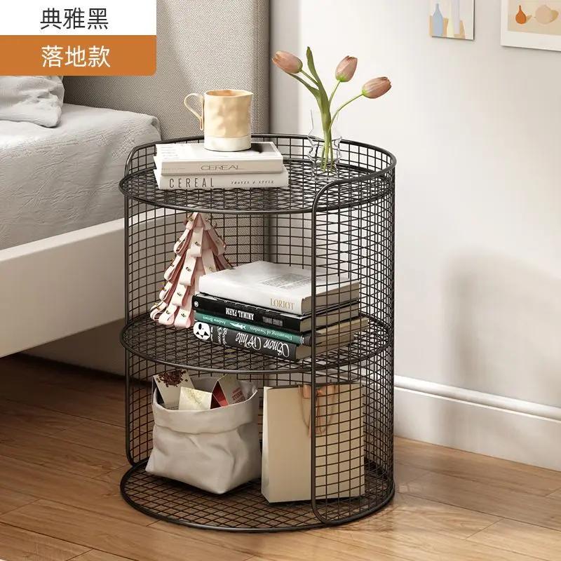 Гостиная Диван Приставной Столик Съемная Спальня Тумбочка Многослойная Круглая Вспомогательная Маленькая Тележка С Колесами