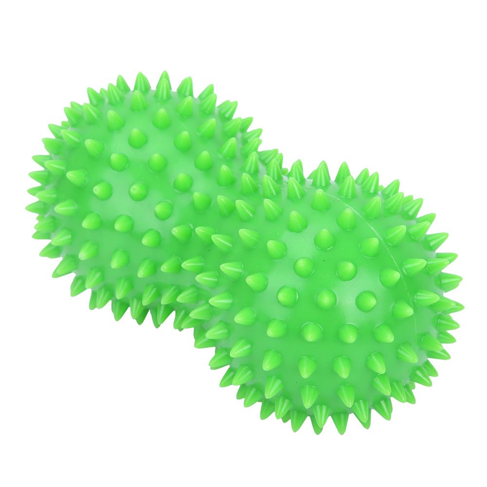PVC Peanut Spiky Massage Ball Back Foot Massager Ball Fitness Muscle Massaging (green)