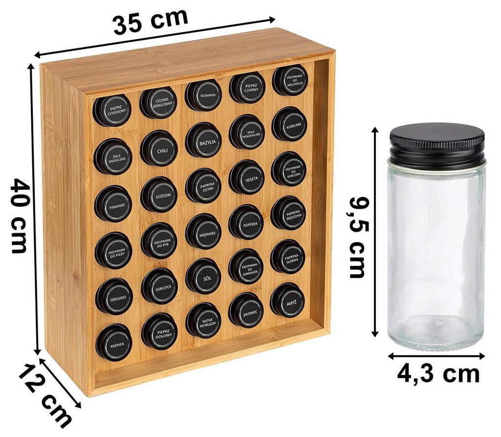 Safran Natural Spice Rack