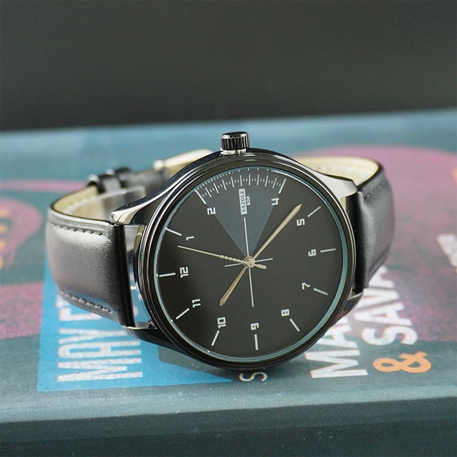 Business Watches male Minimalist Fashionable Arabic Numerals Dial Quartz Watch Waterproof Leather Strap Watches for men Gift