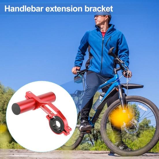 Aluminum Alloy Bicycle Handlebar Extender Quick Installation Handlebar Extension Bracket for Bike Light Phone Code Handlebar Cross Bar