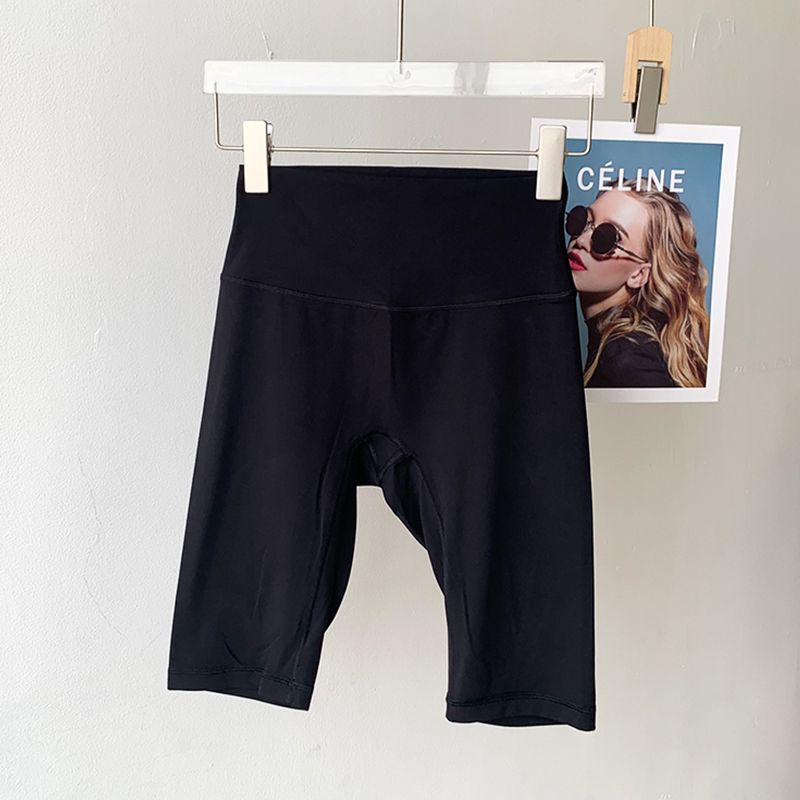Lu Same Yoga Shorts Women's Summer New Free Size No Embarrassment Line Belly Contracting Hip Lifting Sport Workout Cropped Pants