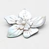 Женская брошь из натурального камня, подвеска в виде ракушки в форме цветка для изготовления ювелирных изделий, ожерелье, браслет, аксессуары для одежды, рубашек