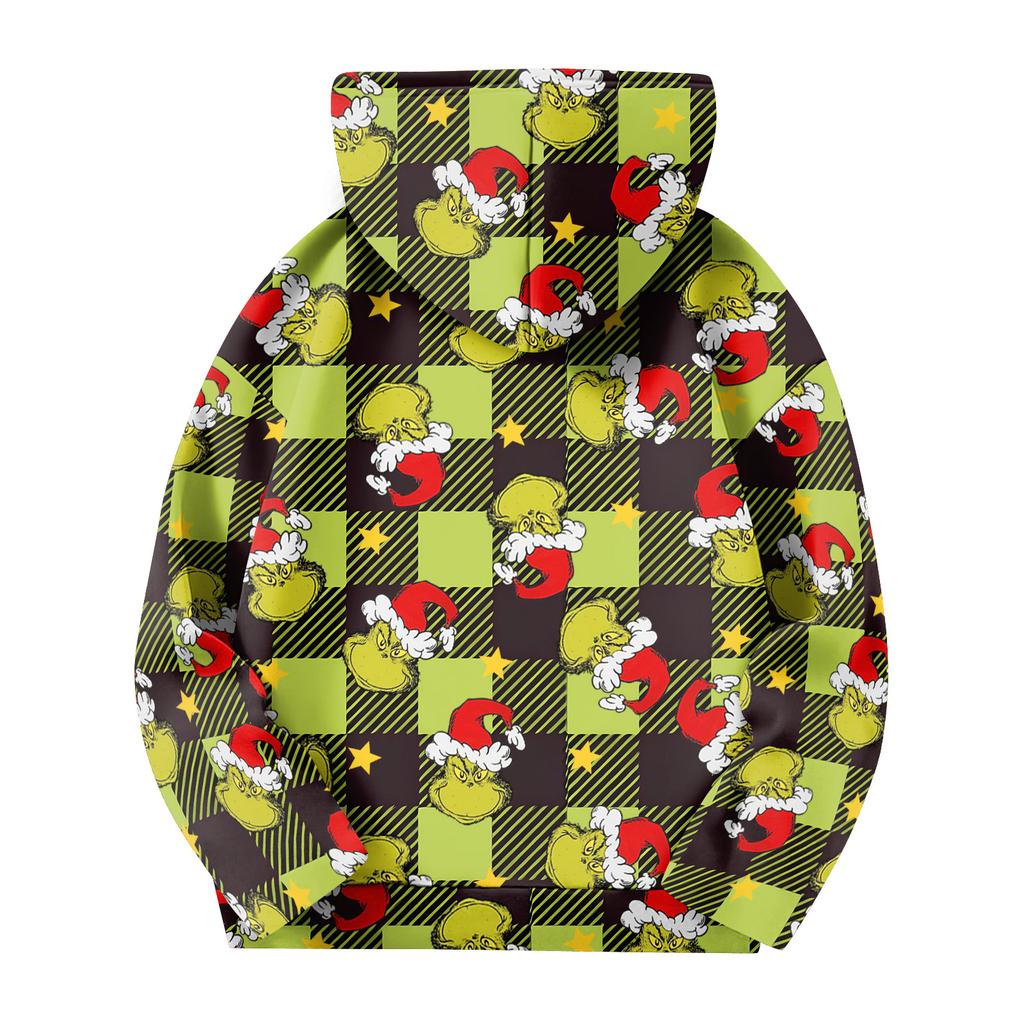 Детское худи пуловер свободного кроя с длинными рукавами, кулиской и однотонной расцветкой