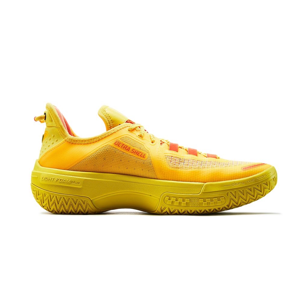 New LiNing Shudder Heart Flame Low Top Basketball Shoes Men's Radiant Yellow ABFU019-1