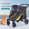 Compact Foldable Pet Stroller for Multiple Cats & Dogs