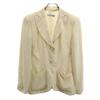 Made In Italy Floral Tailored Jacket 38 Ivory System Women Used