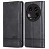 AZNS For Xiaomi 14 Ultra Leather Case Cowhide Texture Stand Wallet Phone Cover