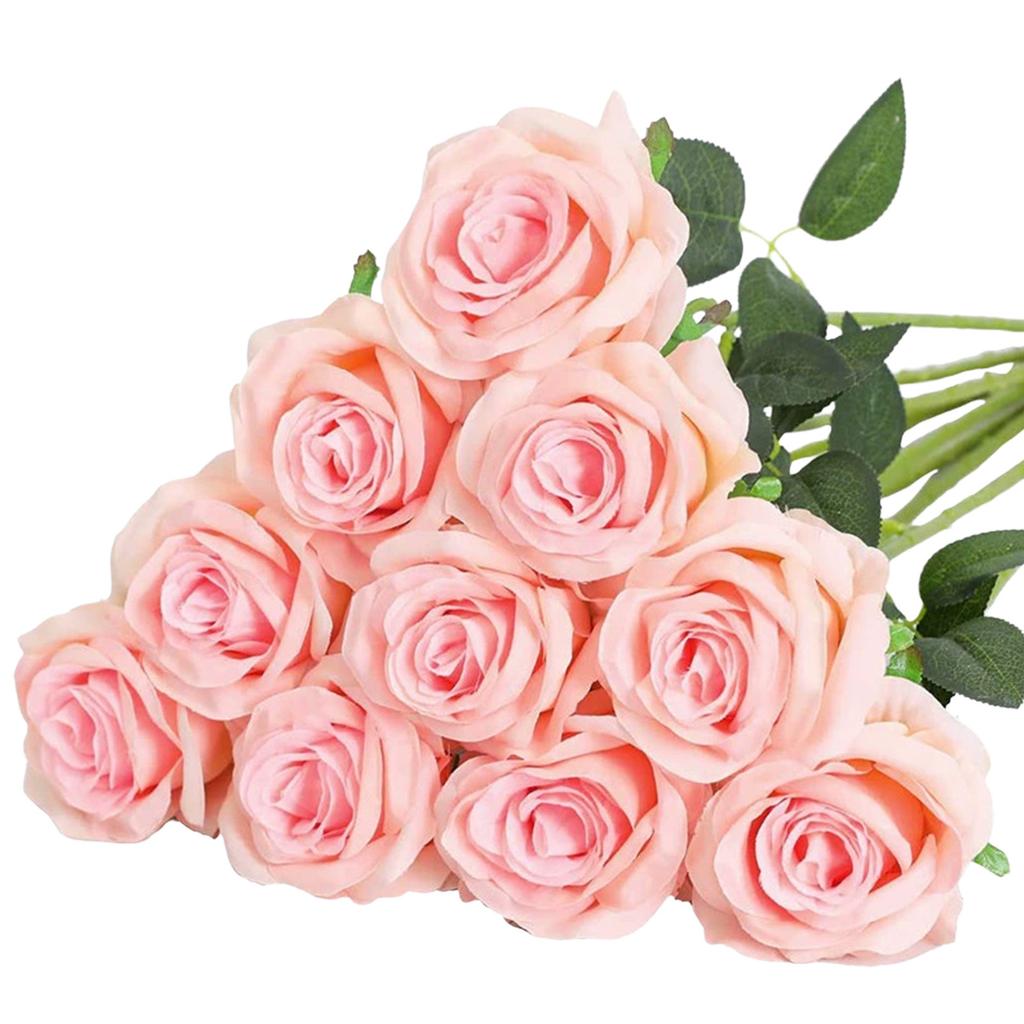 Имитация вечеринки, однотонная роза, искусственная имитация растений, украшение атмосферы, цветы, 1 комплект.10 шт.