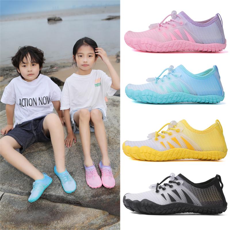 Детская обувь для воды, быстросохнущие водные носки для мальчиков, спортивные кроссовки на открытом воздухе, каякинг, катание на лодках, пеший туризм, серфинг, прогулки