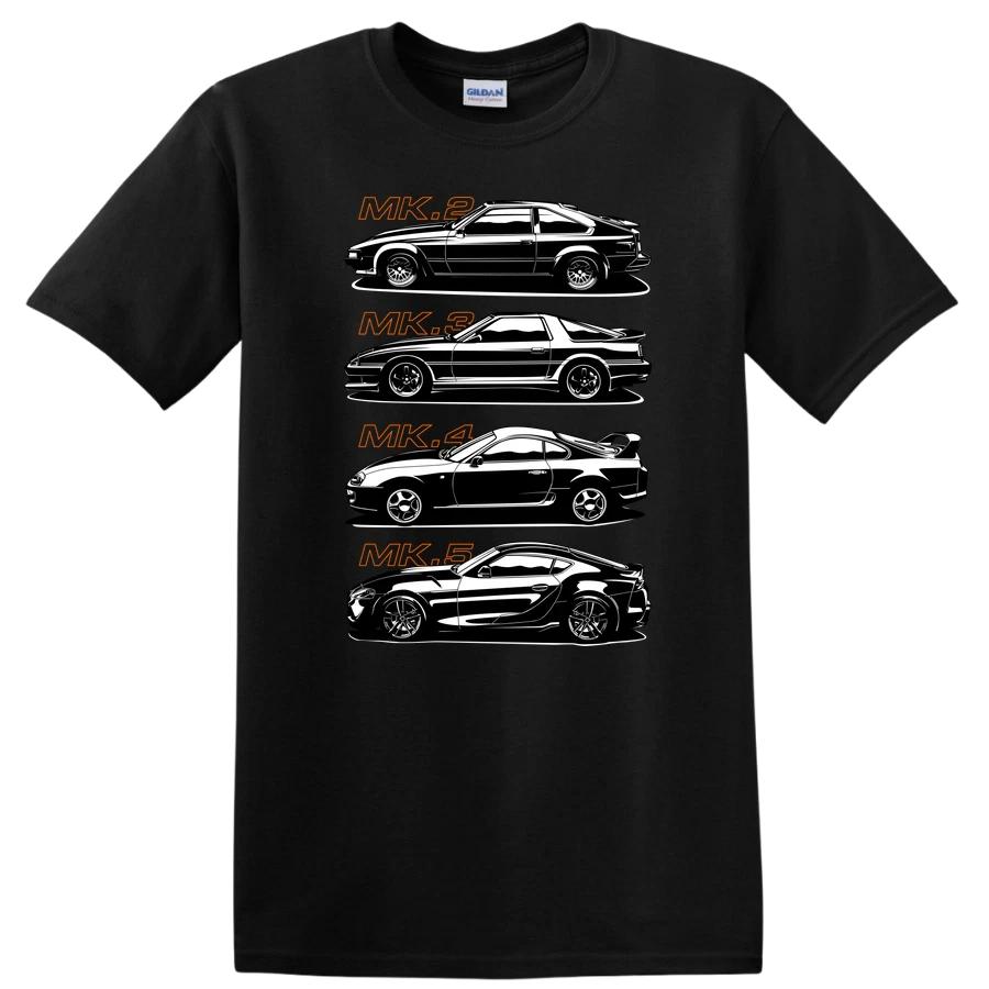 Футболка для энтузиаста классических автомобилей с изображением MK1 MK2 MK3 MK Supras Ретро Футболка