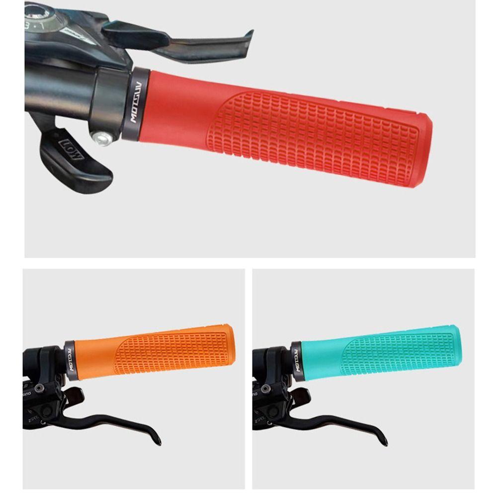 Противоскользящие велосипедные рули из резины и алюминиевого сплава, велосипедные ручки для горного велосипеда MTB, шоссейного велосипеда