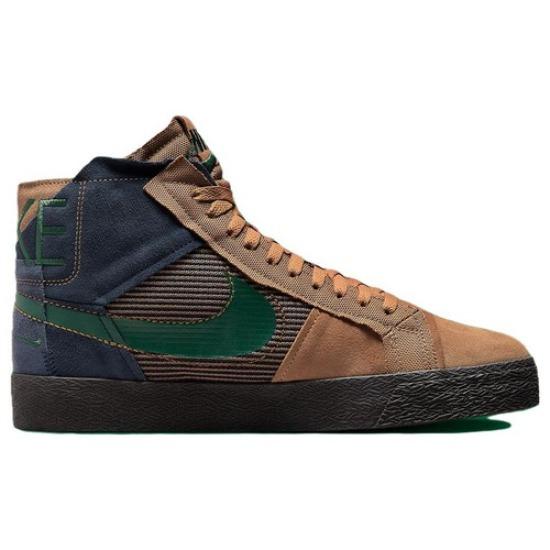 Nike Zoom Blazer Premium SB Mid Legend Темно-коричневый Обсидиан - FZ3306-200