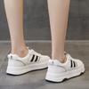 Женские белые туфли на кожаной платформе, новинка весны и лета 2025 года, студенческие, универсальные, для отдыха и спорта, взрывная плоская подошва