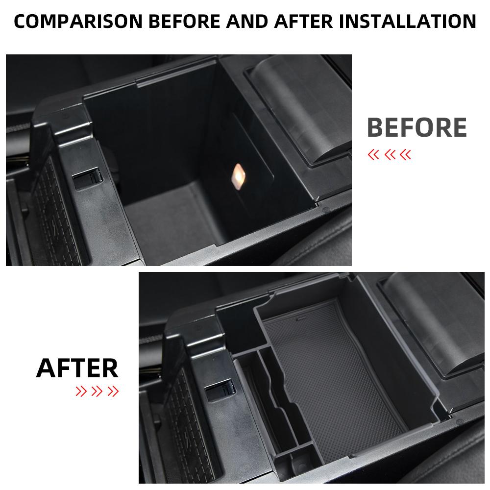 Бокс для хранения в центральном подлокотнике автомобиля для Ford Explorer 2020 2025 2025 2025 LHD Органайзер для консоли Центральный лоток для хранения Автомобильные аксессуары