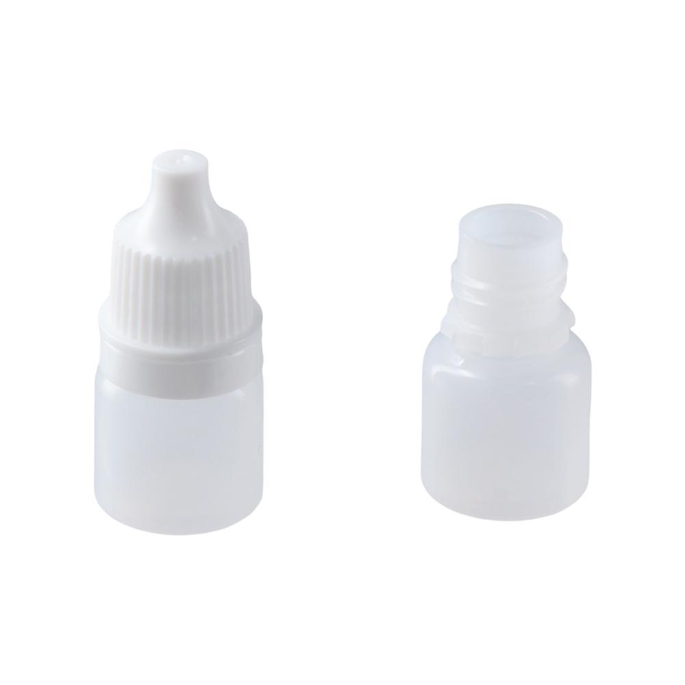White Plastic Empty Containers Refillable Bottles Squeezable Dropper Bottles Eye Liquid Bottle