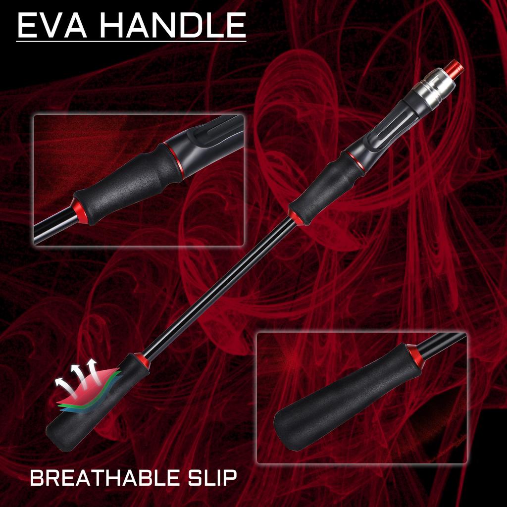 SOUGAYILANG Удочка 1,8-2,1 м из углеродного волокна, вращающаяся литейная/спиннинговая удочка для рыбалки