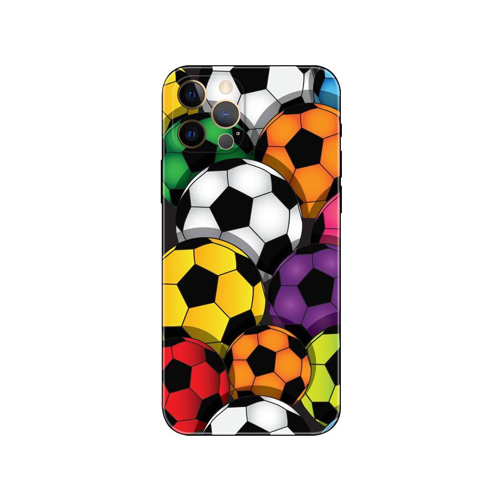 Футбольный чехол для телефона iPhone 5 5s 2020se 6 6s 7 8 plus x 10 XR XS 11 12 13 mini pro MAX черная задняя крышка из ТПУ