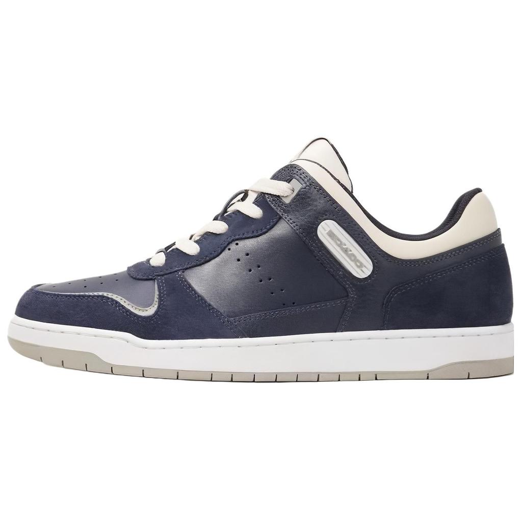 COACH Suede Low top Skateboard Shoes Men's Marine Blue CN334-BHP