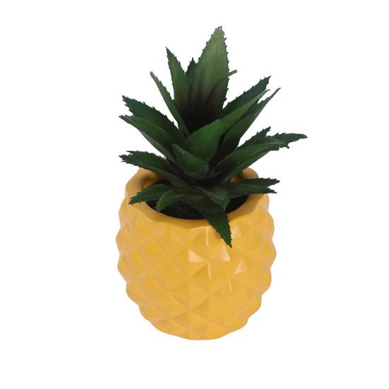 1 шт. искусственные растения в горшках ананас бонсай сад офис настольный домашний декор