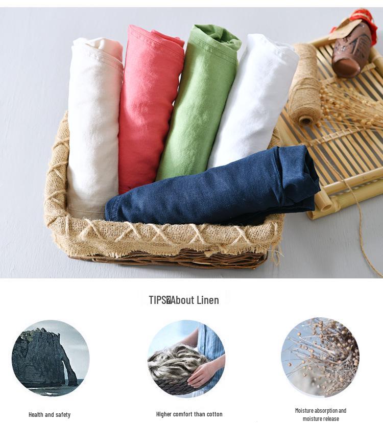 Мужские легкие льняные повседневные шорты - Дышащие, Универсальные, Свободного кроя, Пляжная одежда