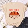 Sushi Shirt Tshirt Women Comic Designer Top Girl 2000s Graphic Clothing
