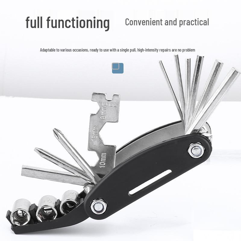 16-in-1 Multifunctional Folding Bike Repair Tool