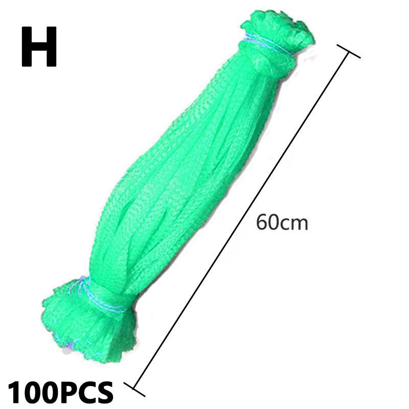 100 шт., сумка для хранения органайзера, пластиковая нейлоновая сетка, сетчатая сумка для садоводства, овощей, игрушек, фруктов