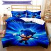 Sonic Custom Name Text Print 1Pc Bedding Set Duvet Cover With Two Pillowcases Soft Bed Linen For Household Bedroom