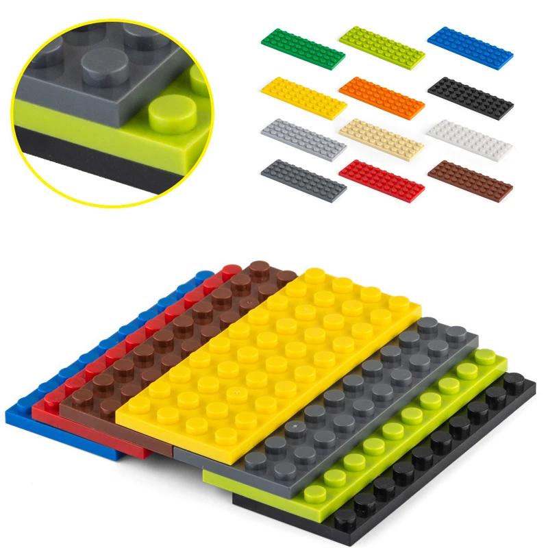 Нетоксичные 10 шт. Moc 3030 Пластина 4x10 Строительные блоки Классические детали Конструктор для самостоятельной сборки Совместимый с Творческими строительными игрушками