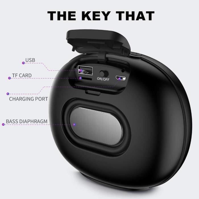 Enceinte Portable Bluetooth 5.0 SENXINGYAN Noir