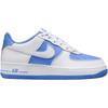 Nike Air Force 1 Anti Slip Wear Resistant Low Top Kids' Skateboarding Shoes White Blue Sneakers HV0936-100