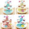 3-слойный одноразовый круглый кекс на день рождения, десерт, сделай сам, бумажная подставка для поделок, стеллаж для демонстрации десертов, принадлежности для свадебной вечеринки, инструменты для торта