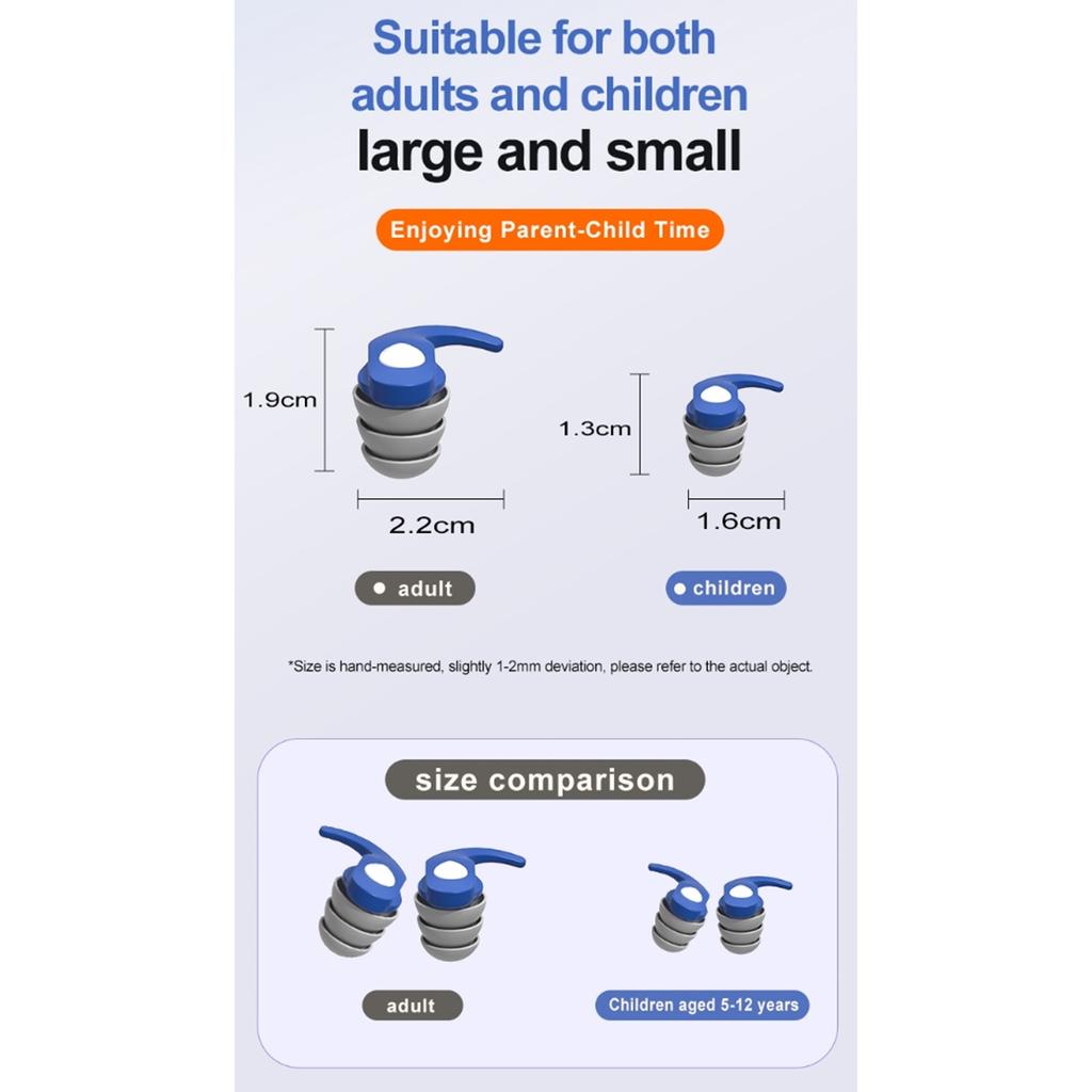 1 пара берушей, мягкие силиконовые шумоподавляющие многоразовые беруши для сна, работы, учебы, путешествий, концертов, храпа