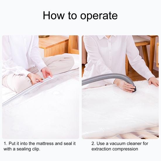 Vacuum Storage Bag Reusable Space Saving Mattresses Storage Bag Dust-proof Mattress Compression Bag for Home