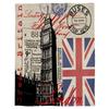 Лондонский Британский Биг Бен Флаг Одеяло Теплое Фланелевое Одеяло Украшение Спальни Одеяло