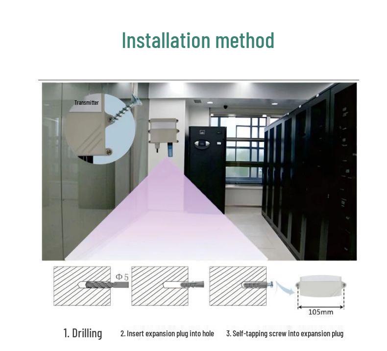 Precision Water Sensor Detector with 485 Signal Transmitter - Remote Leak Alarm for Machine Rooms