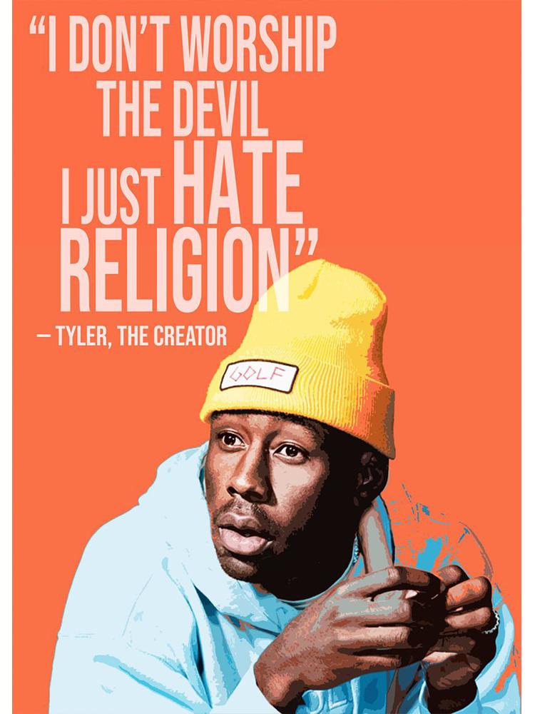 Рэпер Звезда Тайлер Создатель Цветочный мальчик Музыкальный постер Холст Картина Эстетическое настенное искусство для бара Кафе Комната Украшение дома