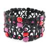 [I2162] - Designer Bracelet 'Sissi' Red Pink Black