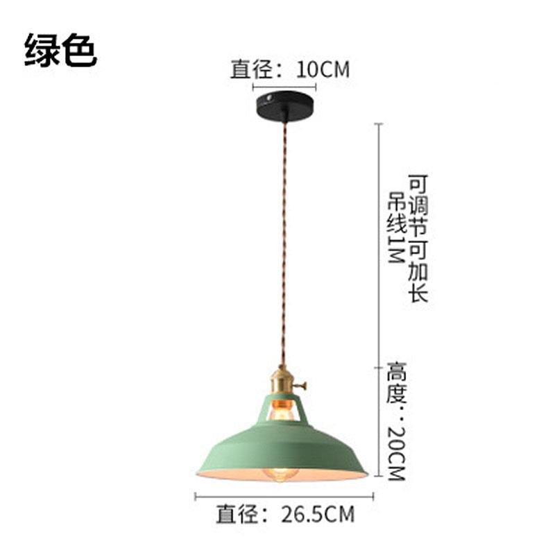Loft Creative Personality Single-head Iron Retro Industrial Style Restaurant Office Engineering Decorative Lighting Chandelier
