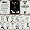 Funny Toilet Metal Painting Tin Sign Retro Picture Vintage Corrosion Plaque Board Cafe Bar Man Cave Cinema Bathroom Wall Decor
