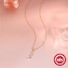 S925 Sterling Silver Mother'S Day Y-Shaped Necklace Niche Design Sense Love Rose Pearl Stacked Necklace