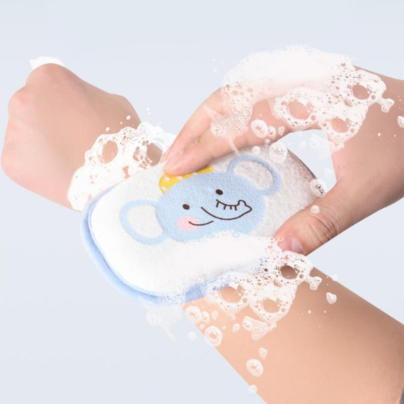 Baby Bath Sponge, Baby Bath Towel That Does Not Harm the Skin, Children's Special Scrubbing Towel for Washing Face