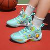Children's Basketball Shoes Boys' Rotating Button Sports Shoes Boys' Non-slip Practical Shoes Children's Shoes