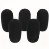GONKISS Headset Intercom Microphone Windshield Microphone Sponge Inner Diameter 12mm Set of 5 Black (Set of 5)