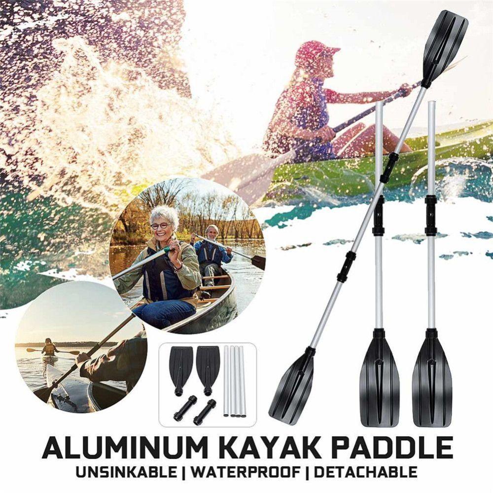 Aluminum Alloy Boat Oars Detachable Design Paddle Long Float Afloat Oars Fitting Sailing Boats