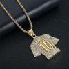 Messi No. 10 Jersey Necklace for Men’s Football Player Memorial Necklace