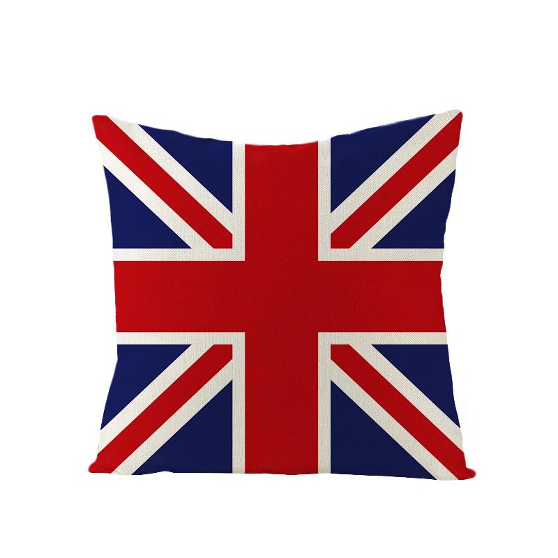 Nordic British Style Printed Throw Pillow Covers Polyester Sofa Cushion Cover For Home Use Living Room And Bedroom Headboard