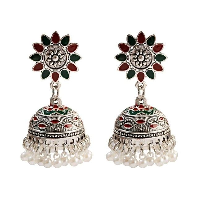Pendientes пирсинг индийские украшения Jhumka подвески серьги для женщин аксессуары кольчики серьги-гвоздики модные свадебные серьги